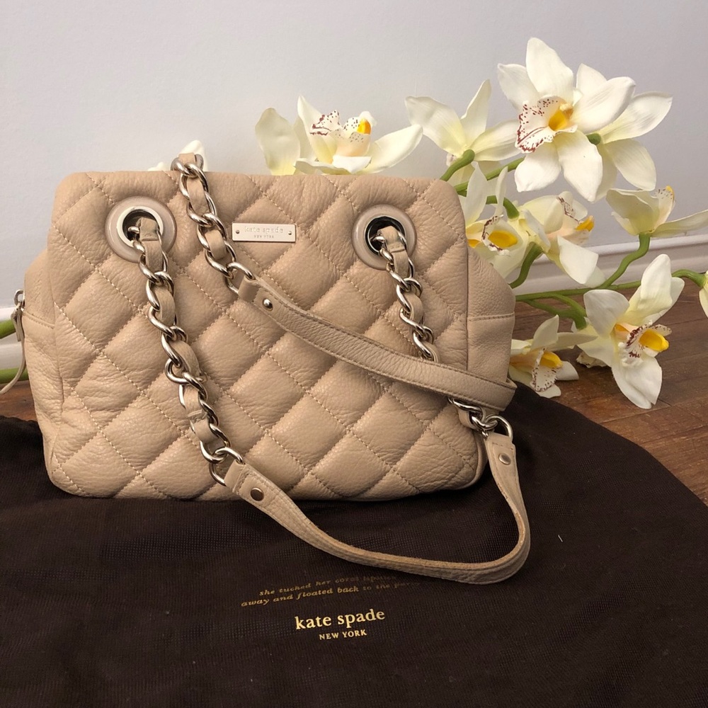 KATE SPADE | Cream Quilted Bag